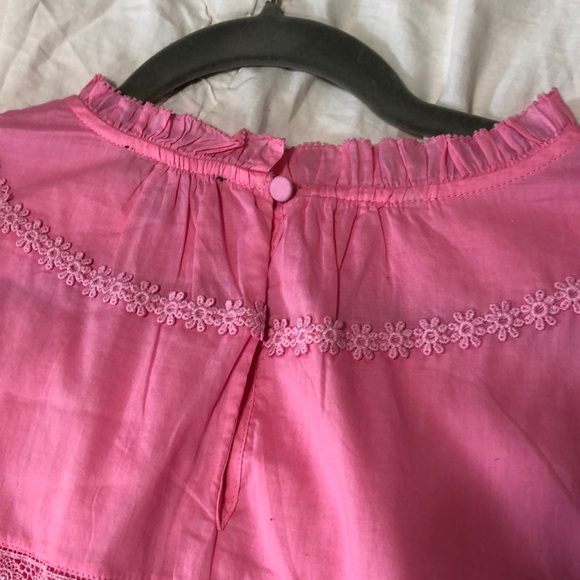 J. Crew XL Pink Daisy Chain Top - Picture 3 of 5